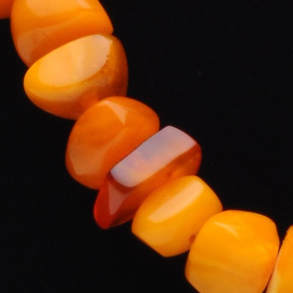 Genuine polished Baltic Amber Necklace - Vintage main image 3